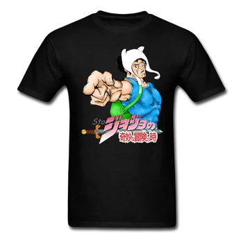 

JJBA JoJoo's Bizarre Adventure T Shirt Hot Selling Brand-clothing O-neck Cotton Big Size Short Sleeve Custom Tees Shirts Homme