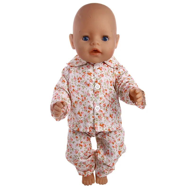 Кукольная одежда, 14 видов стилей, пижама, 18 дюймов, американская кукла и 43 см, кукла для новорожденных, для поколения, Игрушки для маленьких девочек - Цвет: B182