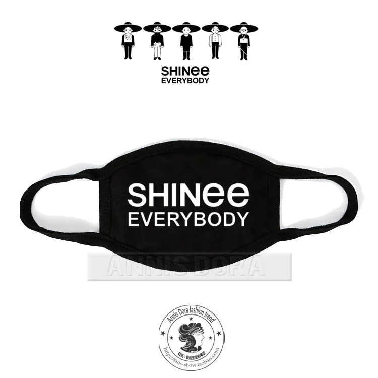 Маска с логотипом SHINee KEY TAEMIN JONGHYUN MINHO ONEW для всех|mask|mask mask |