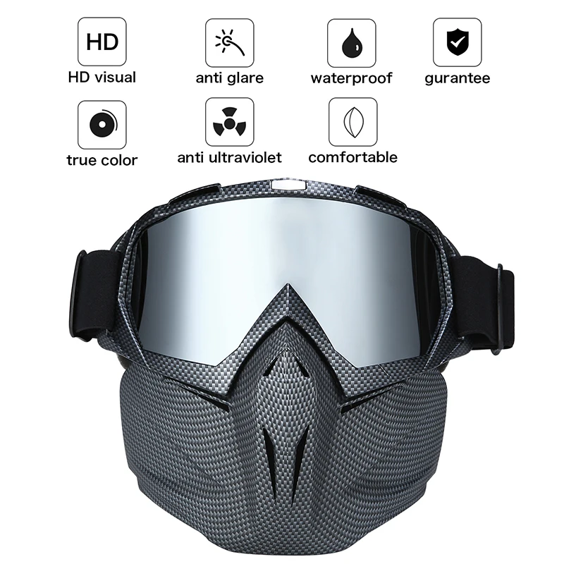الرجال النساء نظارات تزلج على الجليد الثلج نظارات الثلوج الشتاء يندبروف التزلج نظارات موتوكروس النظارات الشمسية مع الوجه قناع