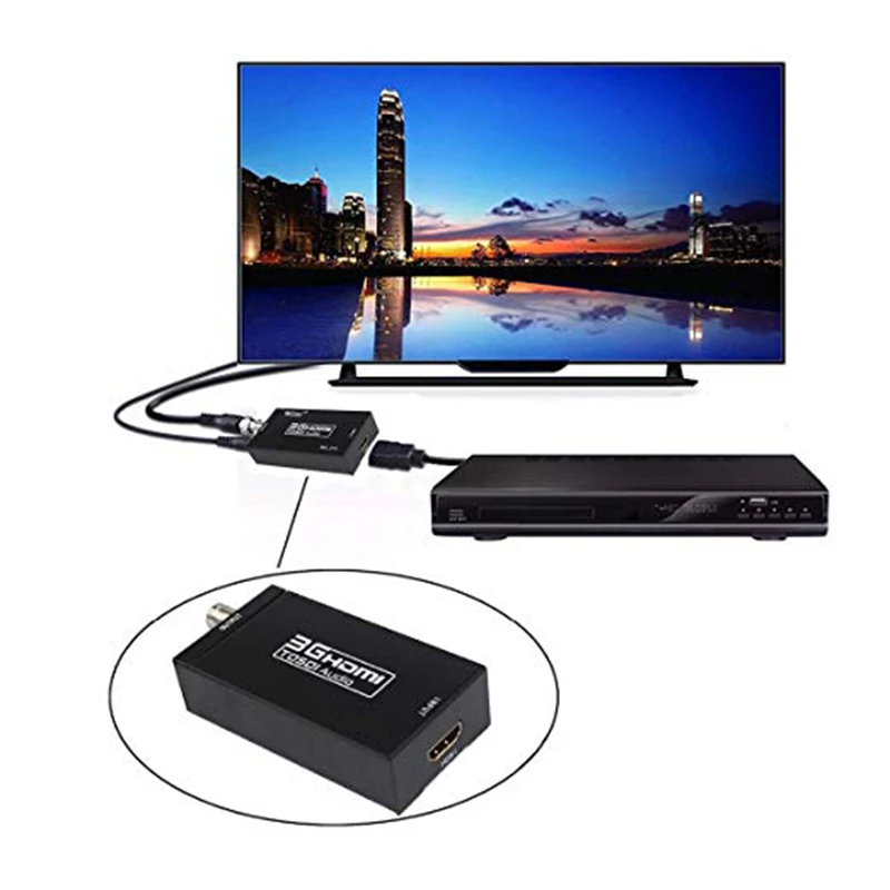 Baolyda HDMI к SDI видео конвертер BNC SDI/HD SDI/3G адаптер Поддержка 1080 P для камеры домашнего