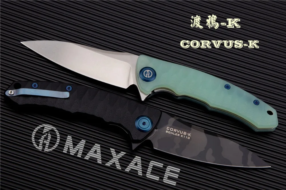 Maxace Corvus-K складной нож Походный нож K110 стальной нож stonewash