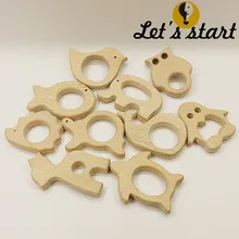 Set of 10pc font b organic b font beech wood Furnishing articles bird elephant fish owl