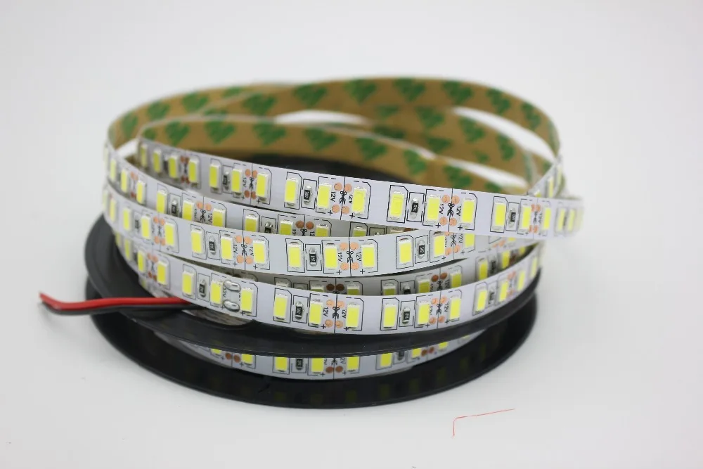 Супер яркий 120 светодиодный s/m SMD 5630 5730 светодиодный ленточный светильник гибкий 5 м 600 светодиодный ленточный светильник DC 12 В не водонепроницаемый ленточный светильник