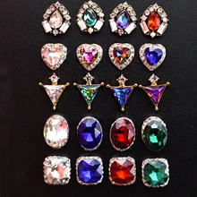 10 шт./лот украшения для дизайна ногтей 3D очаровательные хрустальные стразы украшения для ногтей Аксессуары корейский стиль Сплав Стразы Новое поступление