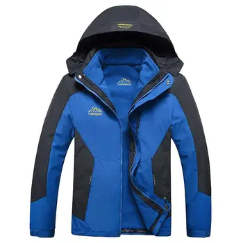 

2017 Winter Men's Thermal Waterproof 3 In 1 Outdoor Hiking Jacket Windproof Over Size Camping Outdoor Sport Coat Windbreaker