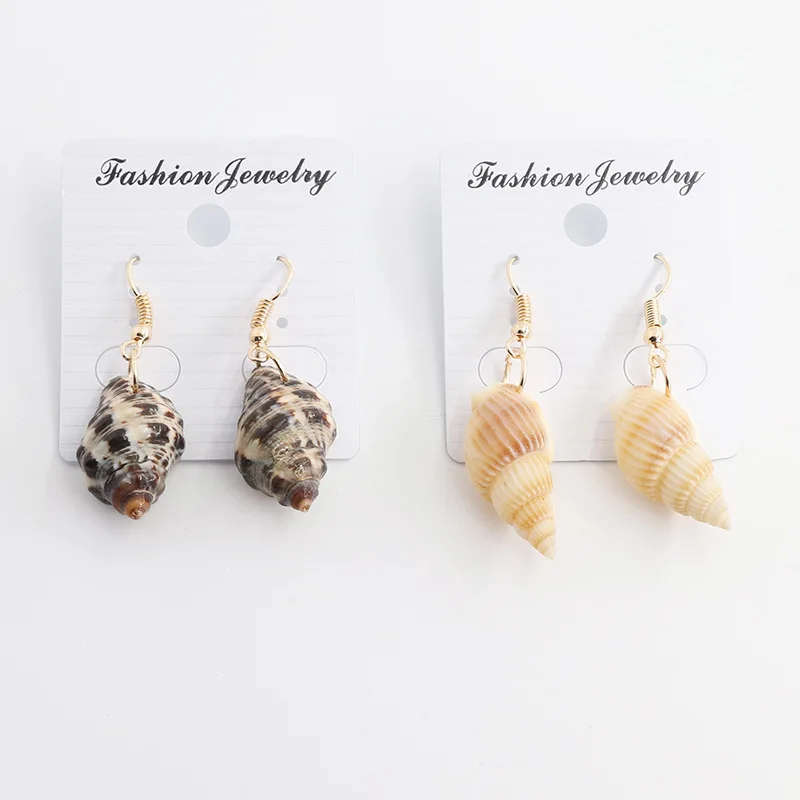 

8Seasons Bohemian Style Women Conch Shell Dangle Earrings For Women Beach Party Fashion Drop Earrings Jewelry Accessories