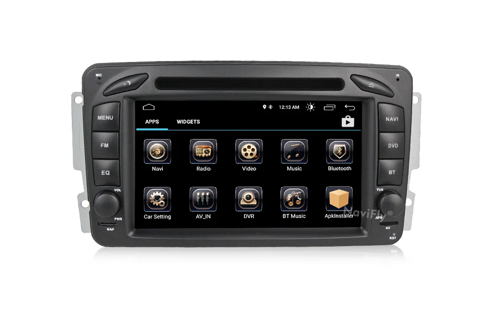 NaviFly Android 9 автомобильный dvd мультимедийный плеер радио для Mercedes Benz W209 W203 W168 ML W163 W463 Viano W639 Vito gps Navi BT