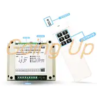 12V/24V volt six way wireless remote control switch multichannel transceiver module electric door and window controller