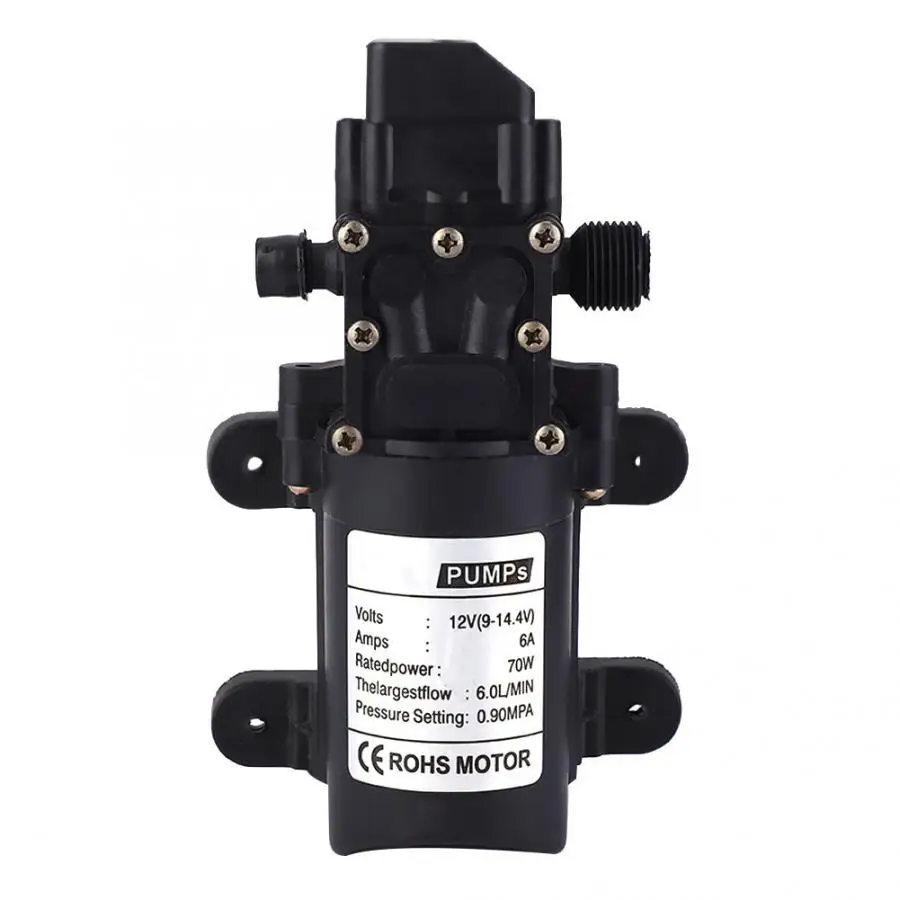 

12V 70W High Pressure Self Priming Single Screw Thread Diaphragm Water Pump