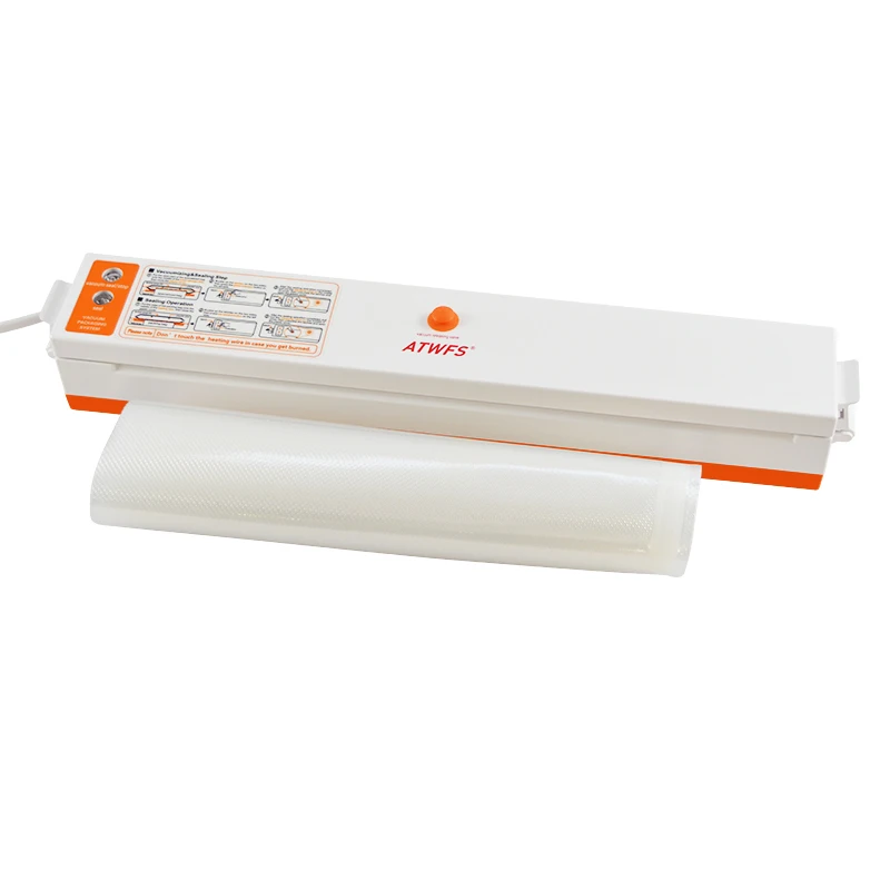 ATWFS Vacuum Sealer Packing Household Film Sealer Vacuum Packer Sealing Machine for Food Including 15Pcs Bags 4