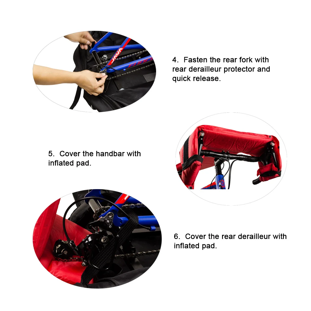 Perfect XXF Bicycle Bag Bike Transport Travel Bike Carry Bag Nylon Pad Bag for 700C Road Bike Bags Automatically Inflatable Pad 26 Perfect XXF Bicycle Bag Bike Transport Travel Bike Carry Bag Nylon Pad Bag for 700C Road Bike Bags Automatically Inflatable Pad 26