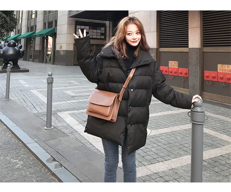 Oversized Coats Stand Collar Winter Jacket Women Down Cotton Parka Thicken Warm Long Coat Women Parkas Mujer Winter Coat C5607