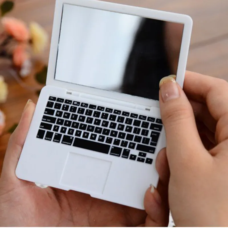 Makeup Mirrors Portative MirrorBook Air Silver Mini Novel Makeup MirrorBook Air Mirror For Apple 