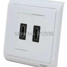 86 мм настенной розетки двойной разъем HDMI напрямую многофункциональная розетка HDMI: V1.4 V1.3B V1.3 мульти-розетка среды передачи информации