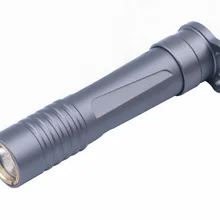 Высокая твердость анодного окисления CREE R2 светодиодный 1 Режим мини фонарик факел/брелок для ключей(1* AAA Батарея)-Титан серого цвета
