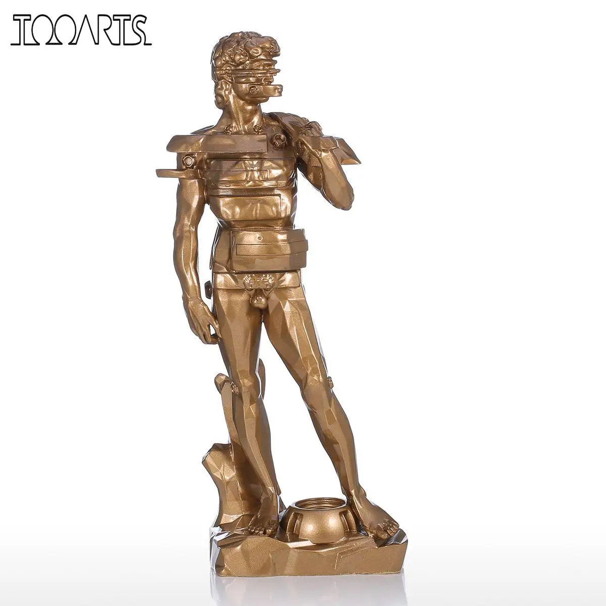 

Tooarts Sculpture David with Drawer Resin Sculpture Home Decor Modern Art Figurine Home Ornament
