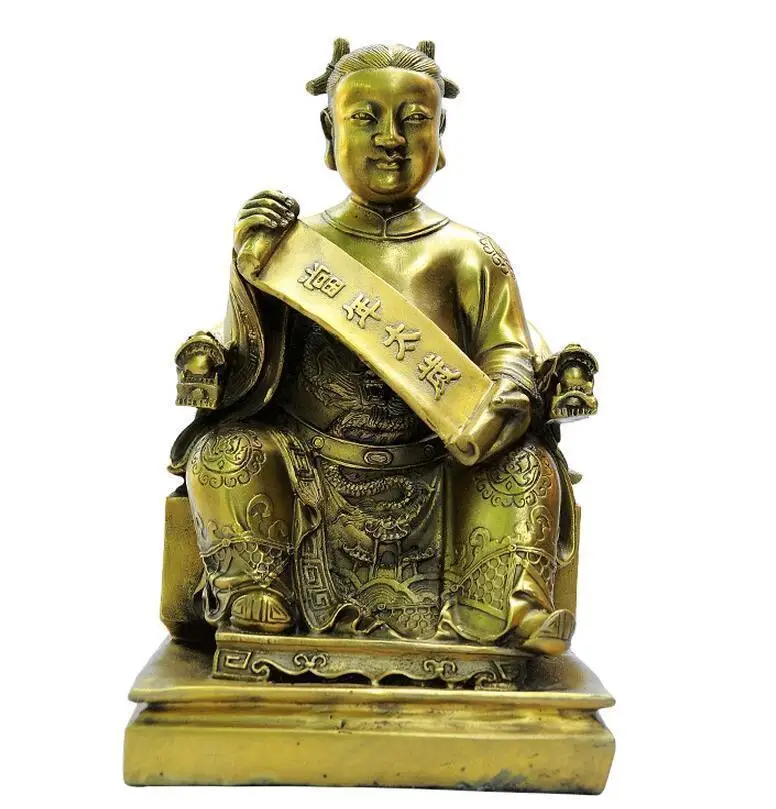 China Brass Tai Sui Phi Thai Xing Jun Exorcism Ward off Evil Taoist