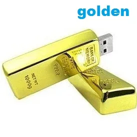 Золотые слитки USB флешка 1 ГБ 2 ГБ 4 ГБ 8 ГБ 16 ГБ 32 ГБ Pen Drive корпоративные подарки Pendrive Золотой флеш-накопитель 100 шт./лот