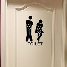 Наклейки на дверь туалета, мужские/женские наклейки на дверь, виниловые наклейки, декоративная вывеска, художественный модный Декор, UD88