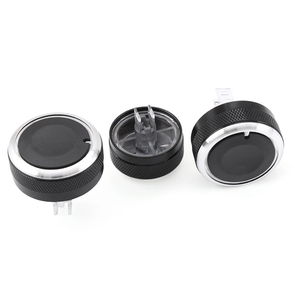 

case for Nissan TIIDA LIVINA SYLPHY Black AC Knob Car Air Conditioning heat control Switch knob 3PCS