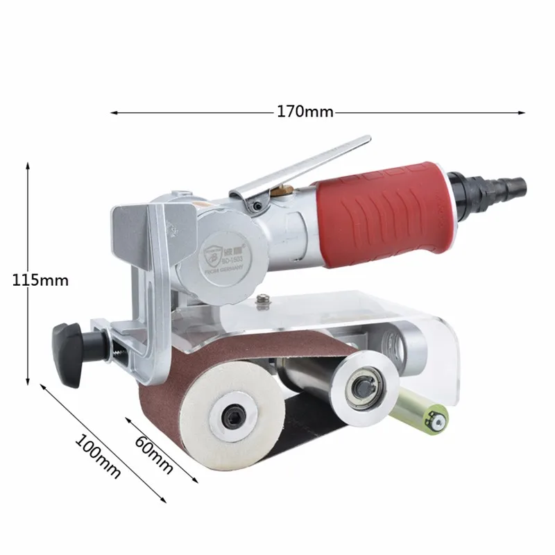 Borntun для пневматической ленточной шлифмашины пневматический для пневматической ленточной шлифмашины 60 мм* 260 мм шлифовальный инструмент пневматический шлифовальный инструмент инструменты орбитальный пневматический полировщик инструменты