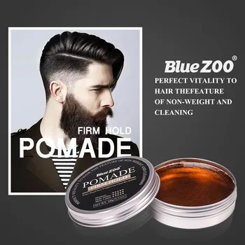 

100g Men Hair Styling Wax Oil Gel Retro Modeling Bright Strong Hold Pomade Non-Greasy Long Lasting Hairdressing Cream Balm