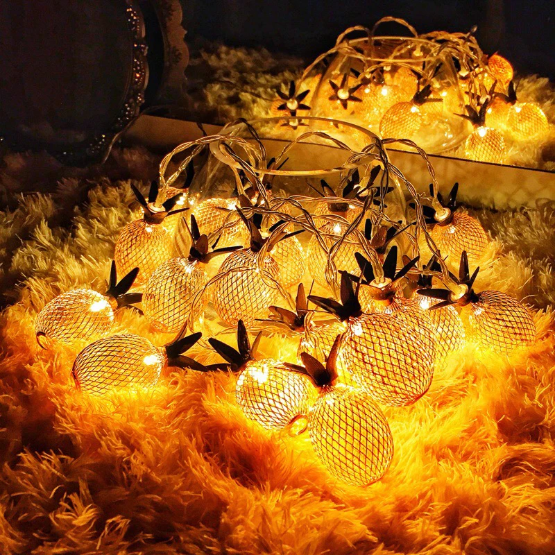  New Arrival Fairy Led Retro Pipeapple String Lights 1.5M 3M LED Novelty Holiday Bedroom Wedding Party Romantic Warm Light Decor (15)
