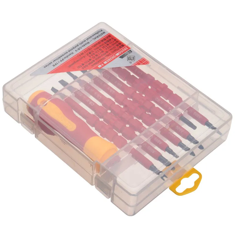 

7Pcs Bits Insulated Screwdriver Set Slotted Screwdrivers Repair Double Head Hand Tools PrecisionMagnetic Tools Kit Set