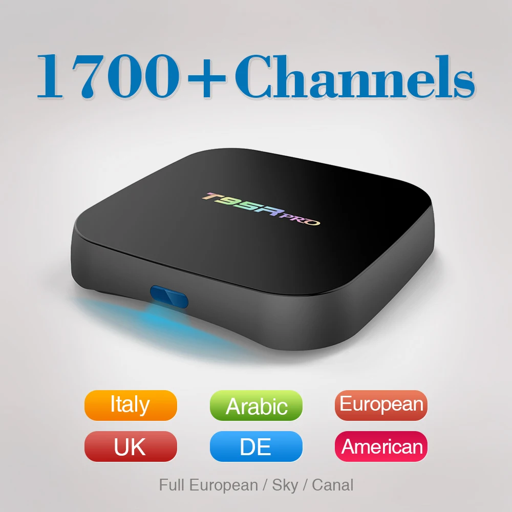 2017 Europe Arabic IPTV Box Sports Movies Canal Plus 1700 Free Iptv Subscription Italy French UK Russia Smart Set Top Box