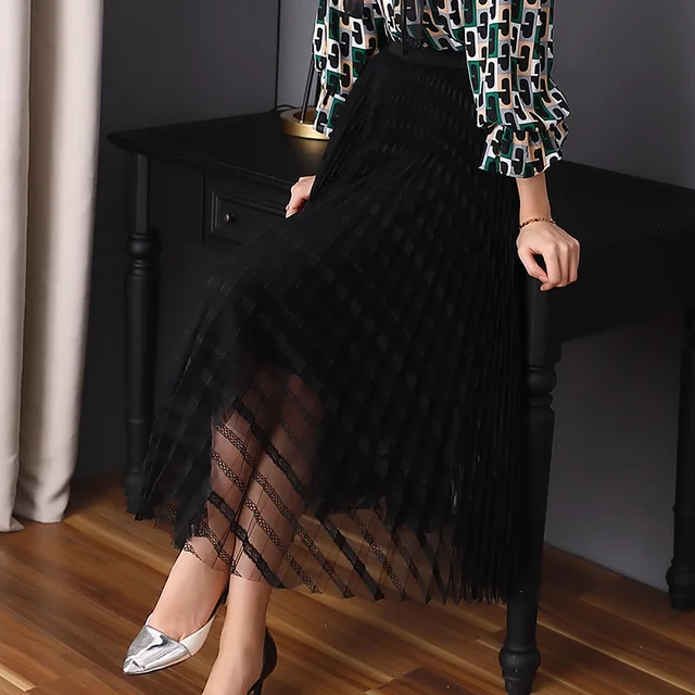 long lace maxi skirt