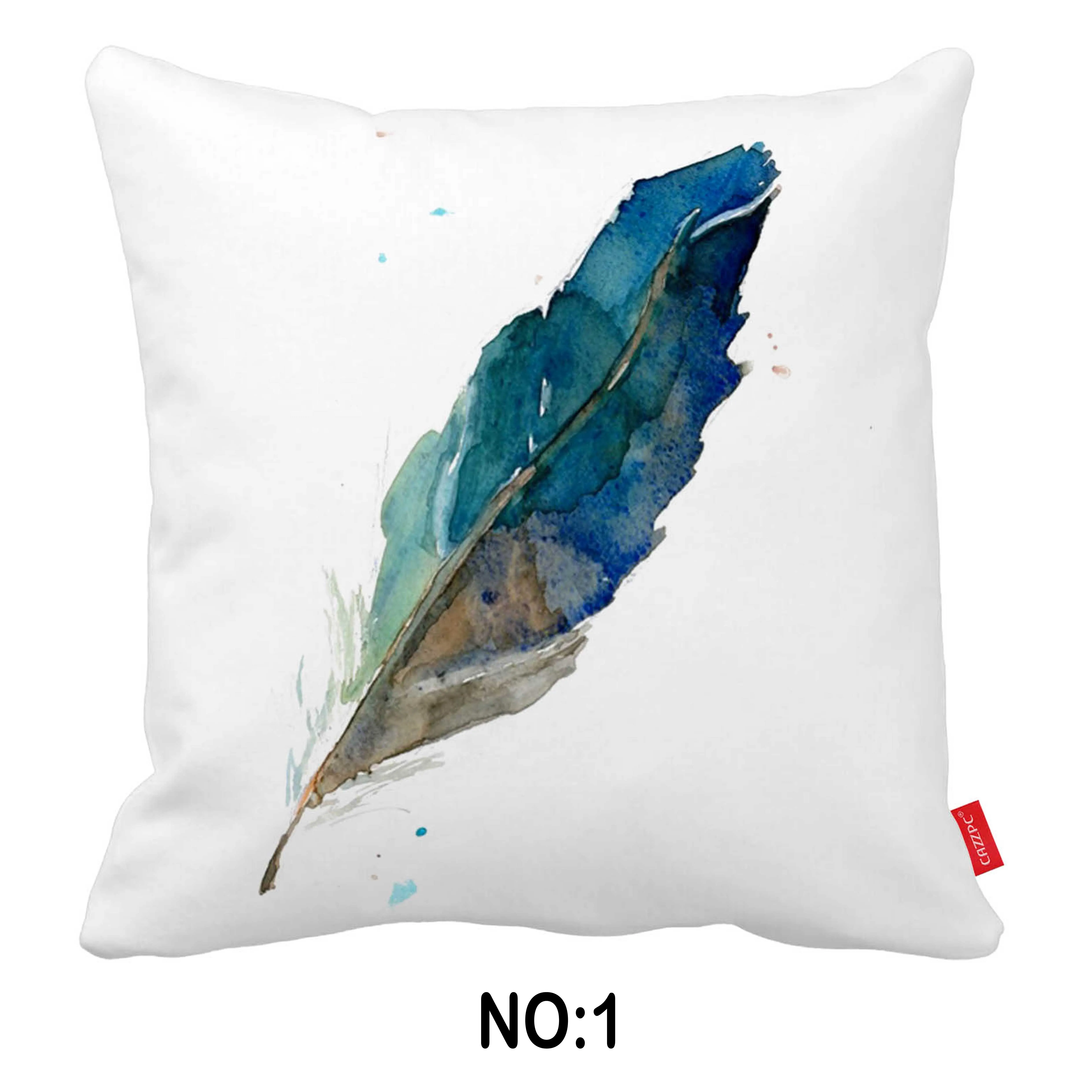 Watercolor Paint Tribal Ethnic Feathers Print Canvas Car Decorative