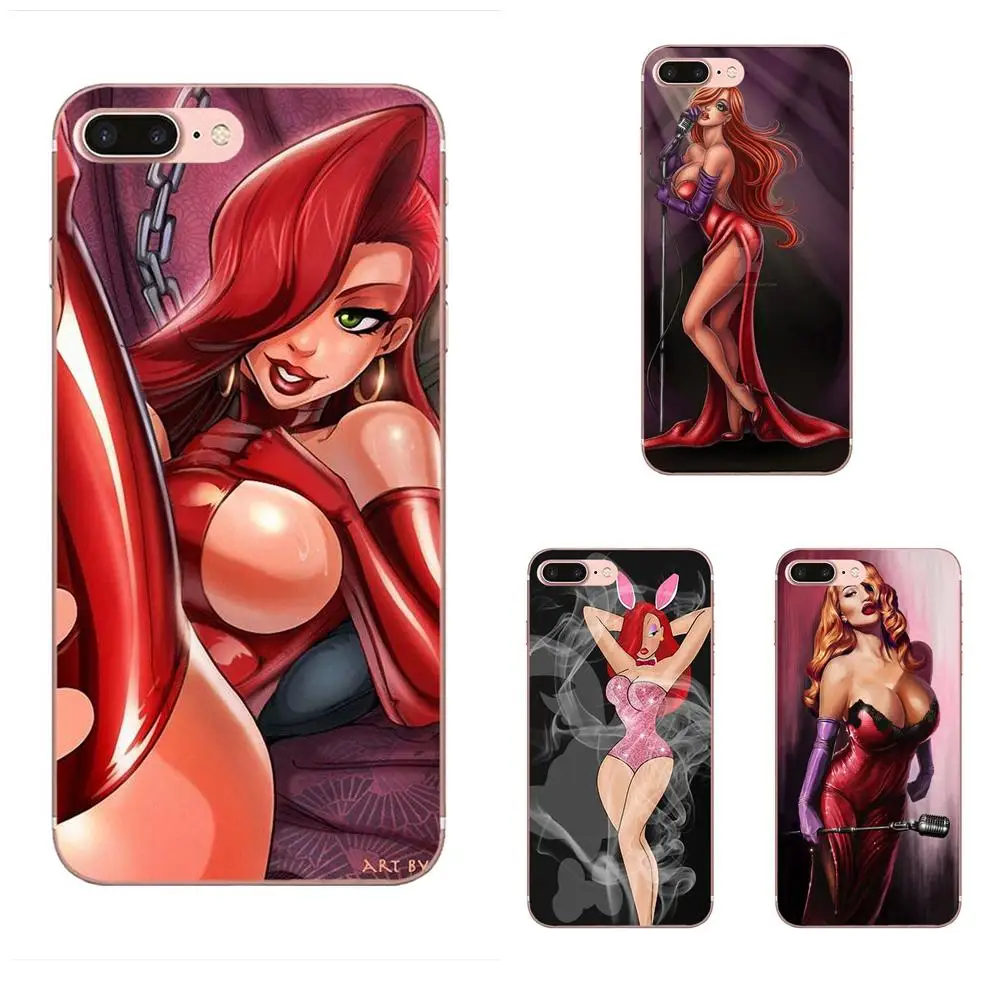 Мягкий чехол для мобильного телефона Jessica Rabbit Galaxy Alpha Core Note 2 3 4 S2 A10 A20 A20E A30 A40 A50 A60 A70