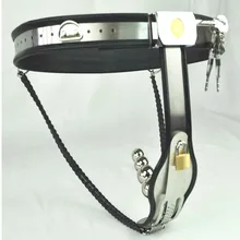 Female Chastity Belt with Removable Anal Bead Plug Master Chastity Belt Female Restraint Device Sex Toy for Women G7-5-10