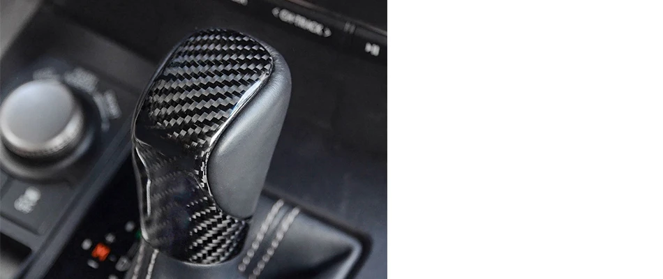 Углеродное волокно стиль ABS автомобиля рычаг переключения передач накладка Ручка Наклейка украшение подходит для LEXUS IS250/350/200 T