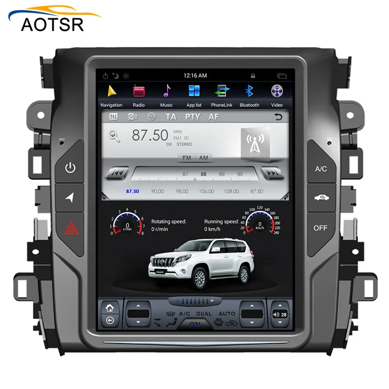 Cheap Tesla Style BIG Screen Android 7.1 car gps navigation head unit For HONDA AVANCIER 2017 2018 car radio stereo free map BT no dvd 6