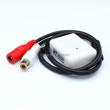 100 шт микрофон RCA выход мини аудио Микрофон для видеонаблюдения кабель для камеры безопасности