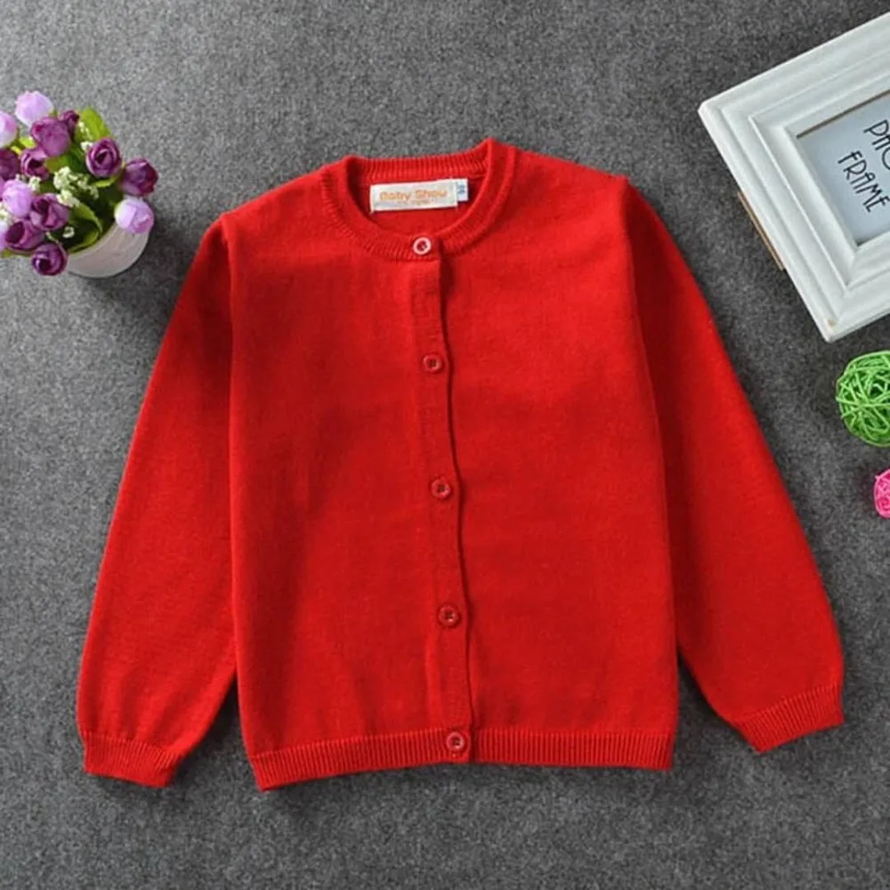 

Kids Baby Boys Girls Knitted Cotton Sweater Coat Cardigan Casual O-neck Thin Spring Autumn Long Sleeve Outwear Coats Tops Jacket