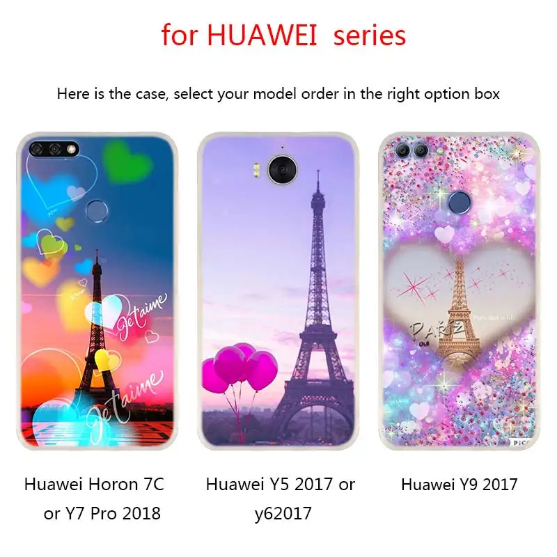 Эйфелева башня Париж Любовь Розовый телефонные чехлы для Huawei Mate 30 20 10 Lite Pro Мягкий