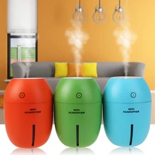 New Design DC5V 180ML Mini USB Lemon Ultrasonic Humidifier With LED Light Home Decoration Mist Maker for Office Car