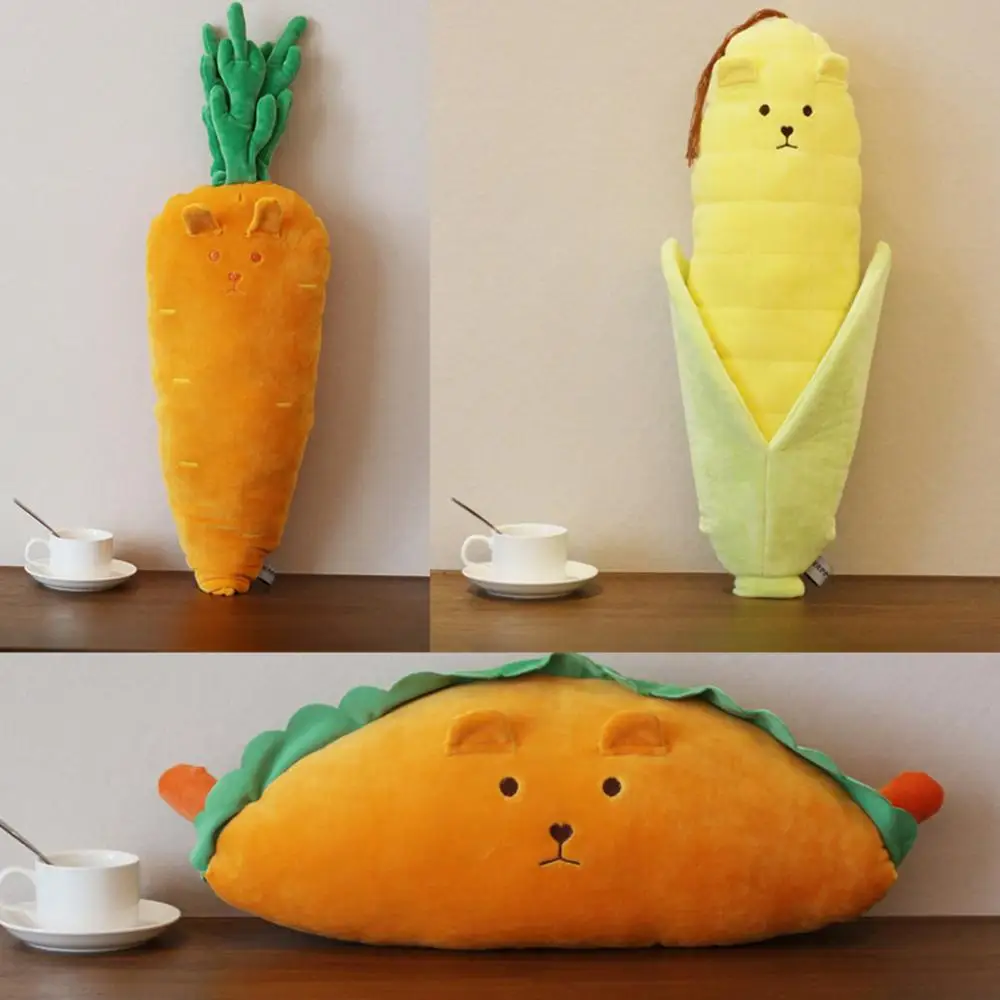 

Vanmajor Simulated Corn Vegetable Pillow Cushion Creative Funny Plush Toy Broccoli Sleeping Sleeve Men & Women Birthday Gift
