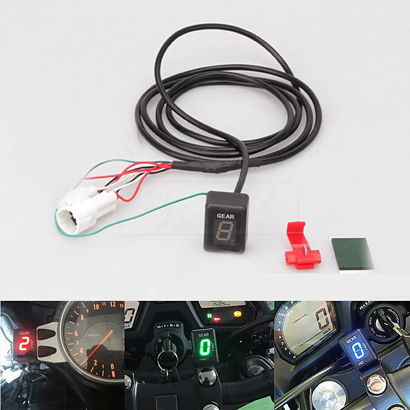 Motorcycle LCD Electronics 1 6 Level Gear Indicator Digital Gear Meter