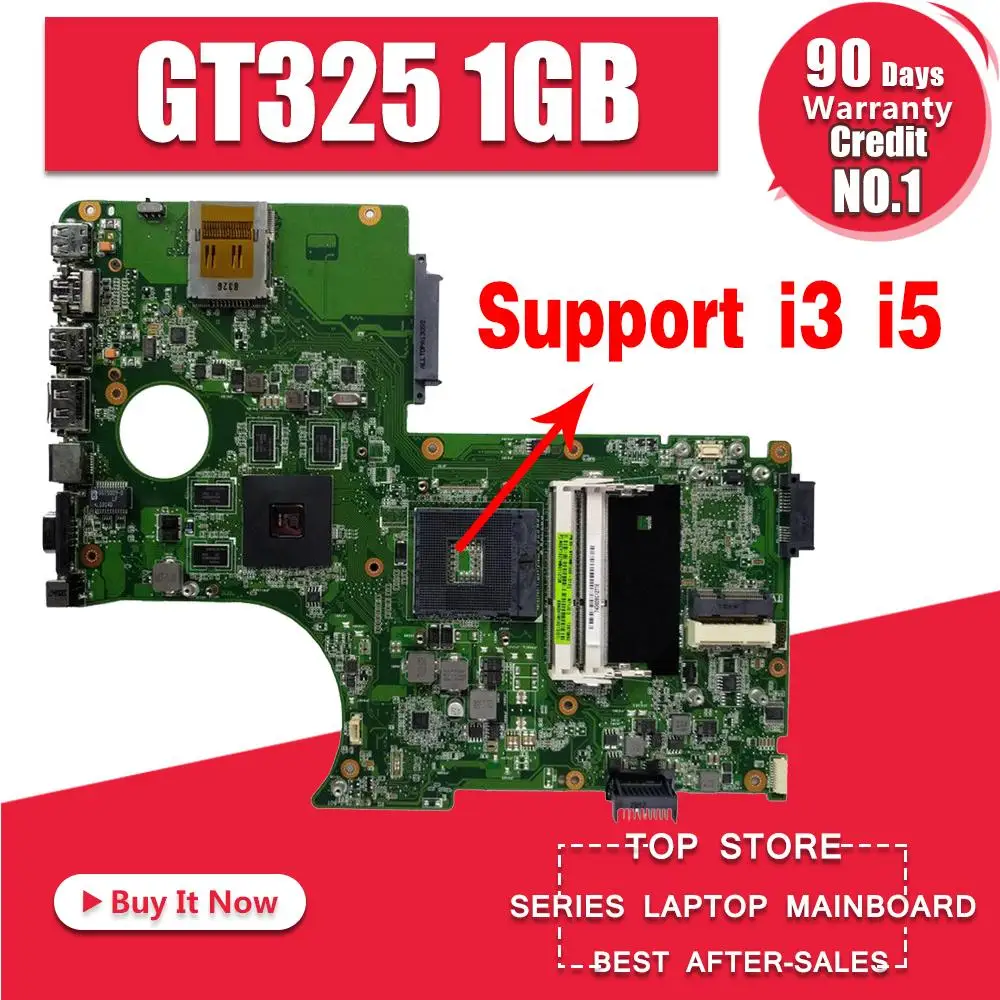 N71JV mainboard Support I3 I5 CPU GT325 1GB For ASUS N71J N71JV laptop motherboard can Test work 10