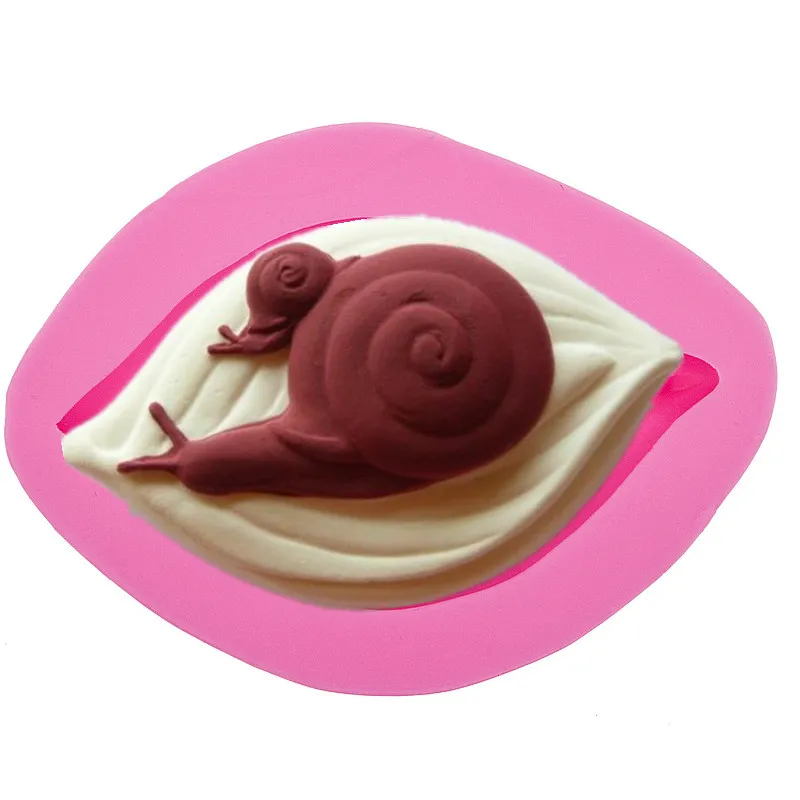 Cake Decorating Tools Snail Sugar Cake Mold Handmade Soap Chocolate Dessert Decoration Diy Kitchen Bakery Pastry Tools Jelly P
