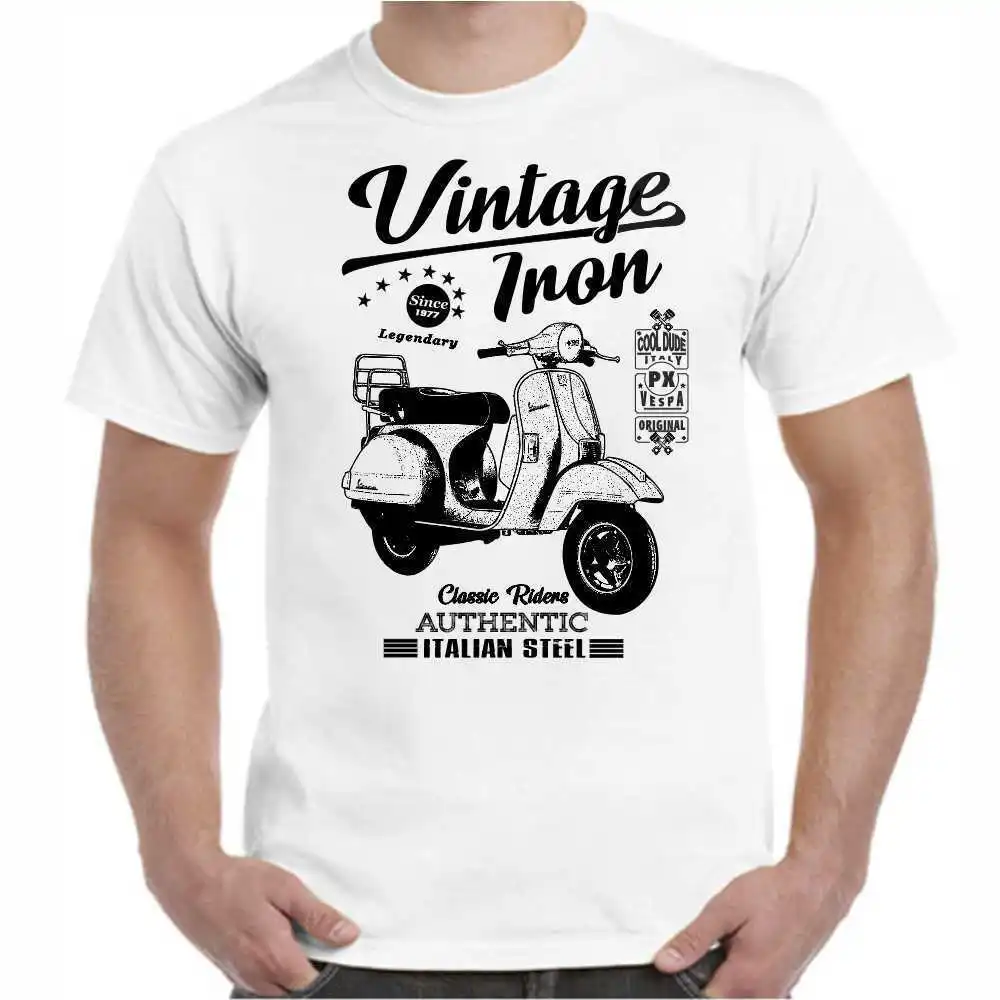 

T-Shirt Vespa PX ohne Spiegel Oldtimer Youngtimer Vintage Motorcycle