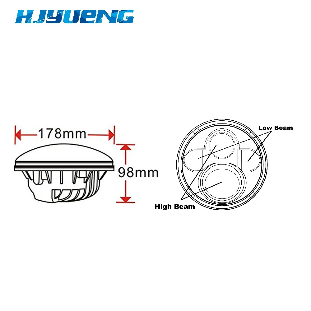 For Harley Davidson Motorcycle 7 inch Round LED Headlights Daymaker with Pink Halo Ring Angle Eye DRL Driving Lamp on Aliexpress.com | Alibaba Group