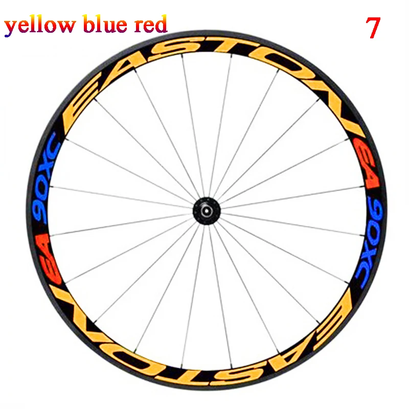 1 lado Multicolor rueda de bicicleta llantas reflectantes calcomanías ciclismo seguro Protector 26/27. 5 pulgadas rueda MTB accesorios de bicicleta