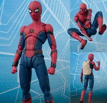 NEW hot 15cm Avengers Spiderman Super hero Spider-Man: Homecoming Action figure toys doll collection Christmas gift with box j ghee spider man hero back homecoming spiderman q version pvc figure car decoration model doll toys brinquedos christmas gift