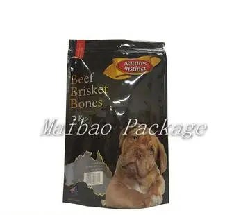 

Free Sample Custom Printing Food Safe Packaging Resealable Zipper Plastic Stand Up Pet Food Bag