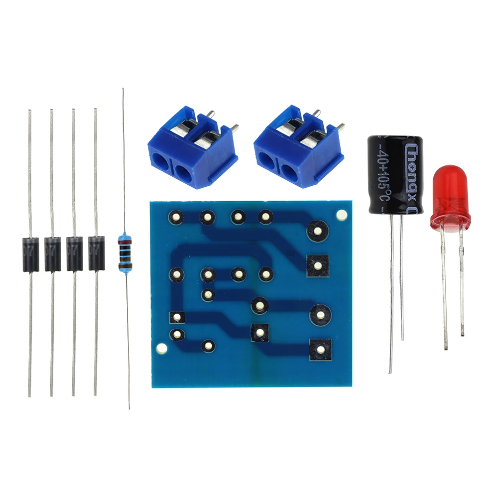 

Diy Kit IN4007 Bridge Rectifier AC DC Converter Full Wave Rectifier Circuit Board KIT Parts Electronic Suite